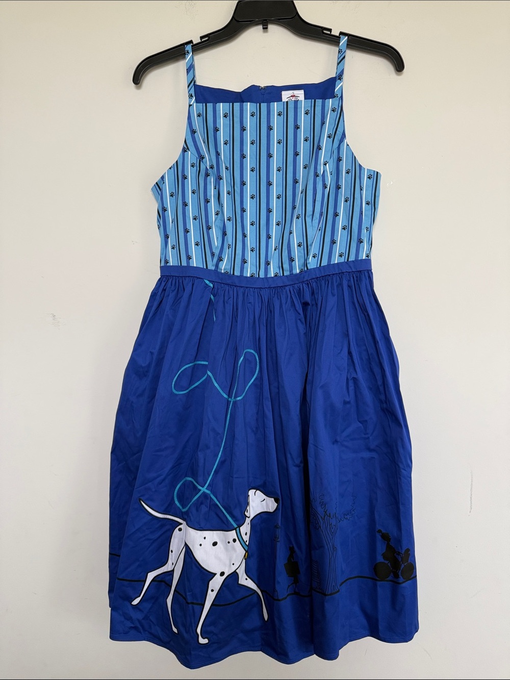 The Dress Shop Disney Blue Striped Bodice Dalmatian Print Dress - Picture 2 of 8